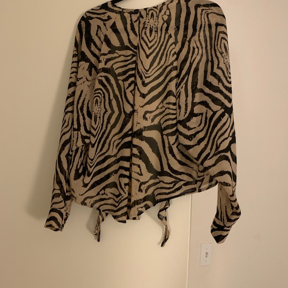 Akira Animal Print Blouse - Picture 3 of 3